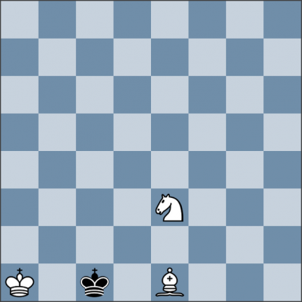 Урок №147. Король против слона и коня (мат слоном и конём)